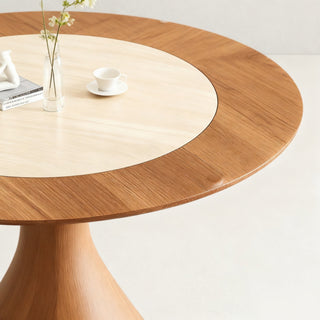 Boho - Chic Rattan & Wood Dining Set