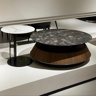 Bergamo Marble Round Coffee Table Set